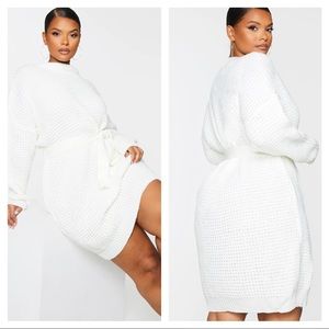 Knitted sweater dress